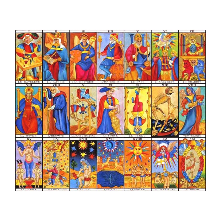 22 arcani maggiori - tarot di Marsiglia