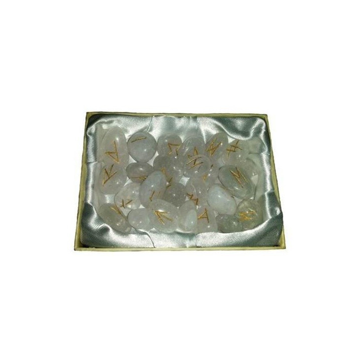 runas – pietra di quarzo bianco