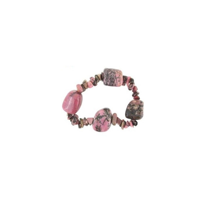 bracciale rodonite – 4 pietre