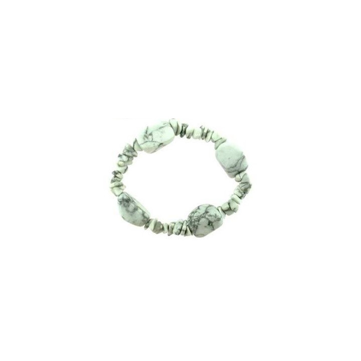 bracciale howlita – 4 pietre