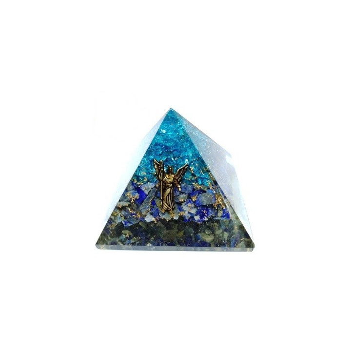 piramide orgonite lapislazzulo e acquamarina – 7 x 7