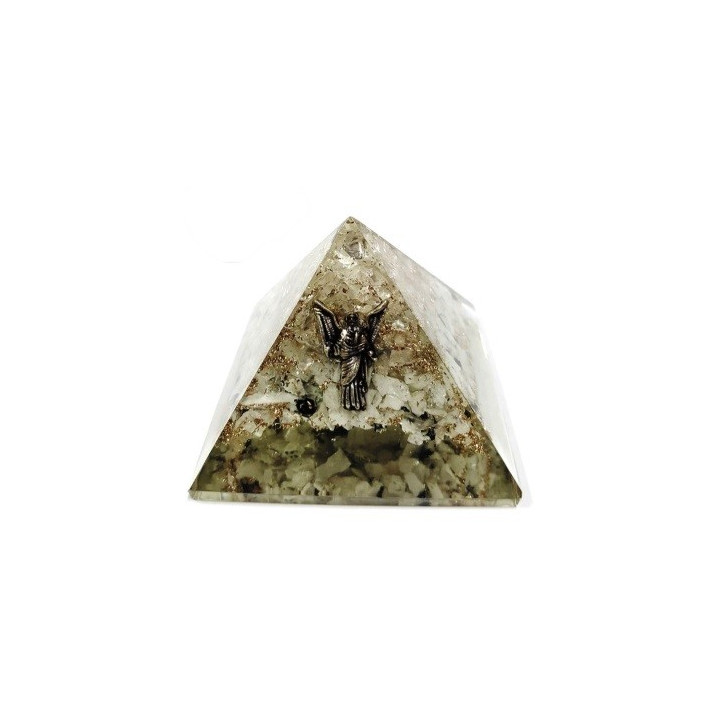 piramide orgonite luna e quarzo – 7 x 7