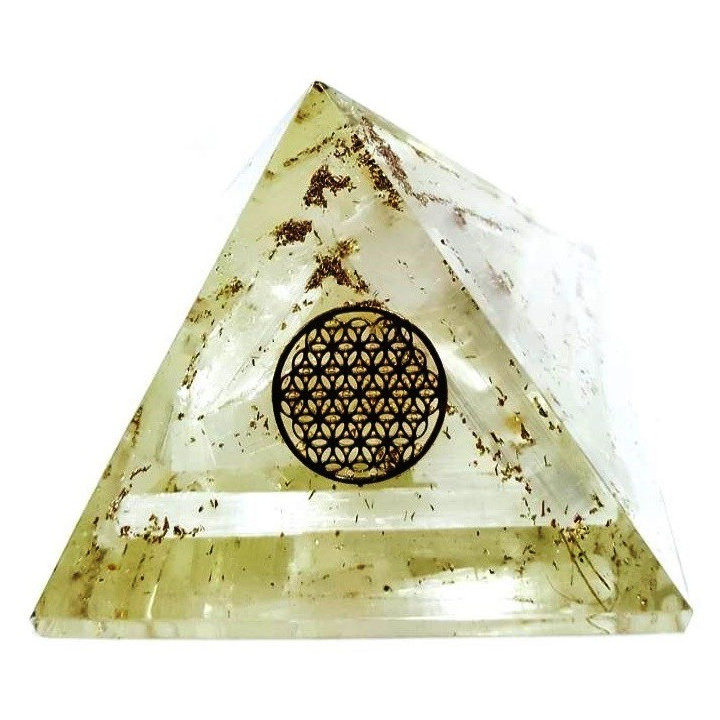 piramide orgonite selenite – 7 x 7