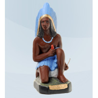 caboclo blauer federschmuck – 40cm