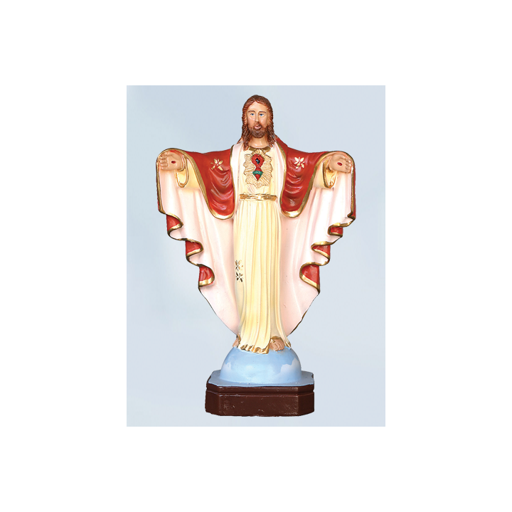 Cristo Redentore – 20cm (manto rosso)