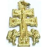cruz de caravaca – 2,5cm – dourada