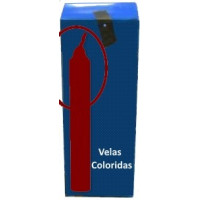 caixa de 20 velas vermelhas (20×20)