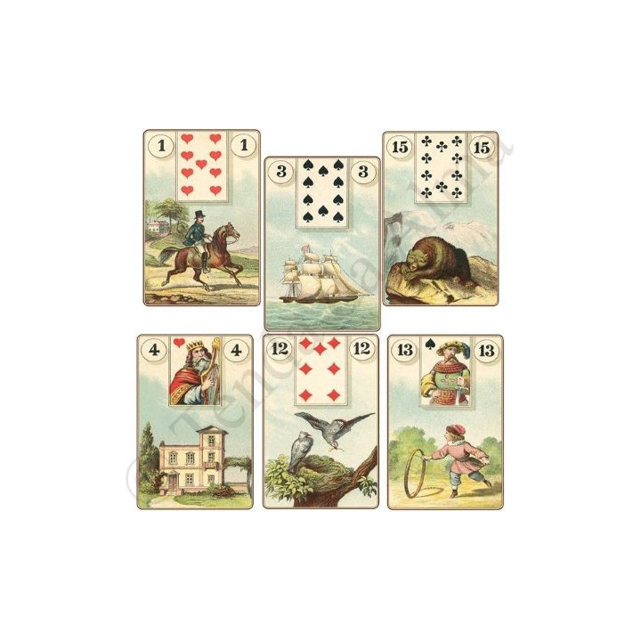jeu de cartes tzigane – les cartes de madame lenormand