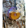 Orgonite - Pendente com colar - Moeda Feng Shui