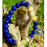 Pulseira Ganesha - Lapis Lazuli e Quartzo Rutilado