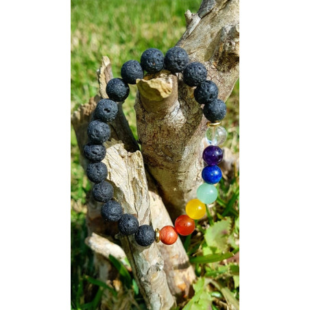 Pulseira Vulcânica dos 7 chakras