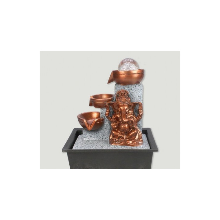 Fontana Ganesha Dorata - Resina