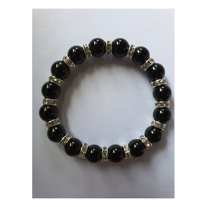 Bracciale Minerale Turmalina Nera