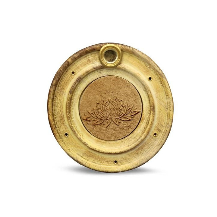 Suporte de Incenso Madeira - (Lotus)