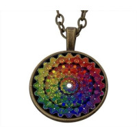 Colar da Sorte Mandala - Prateado