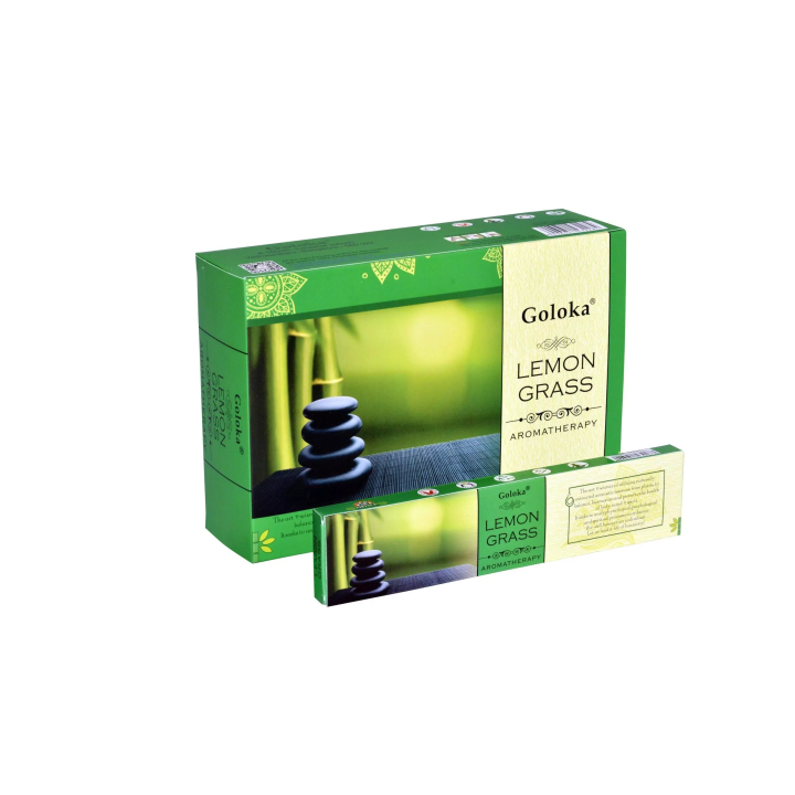 Incenso Aromaterapia - Capim Limão Goloka 15Gr