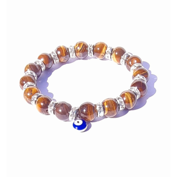 Bracciale Occhio del Tigre e Occhio Turco