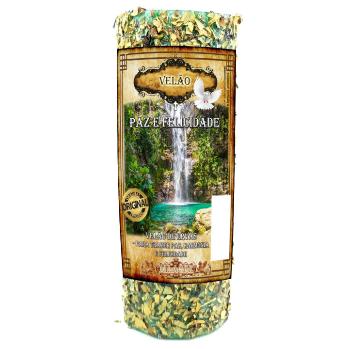 velão de ervas paz e felicidade
