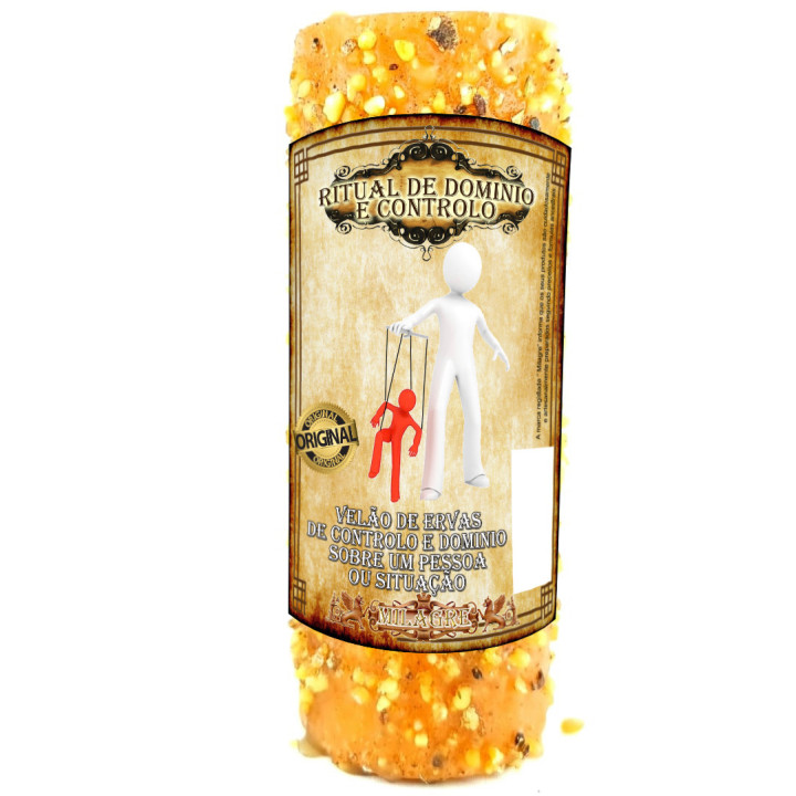 Velão Domínio e Controle - vela de ervas