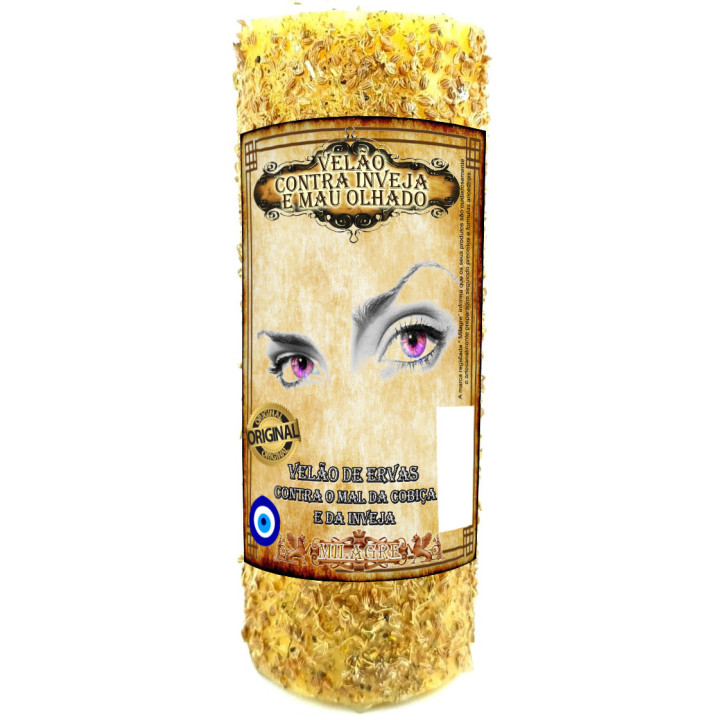 Velone Invidia e Malocchio - candela di erbe