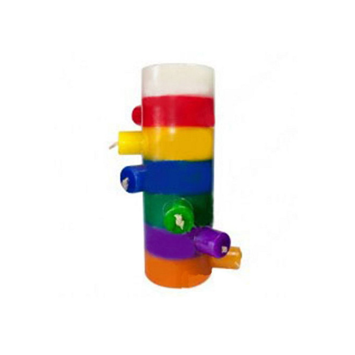 7 Wicks 7 Colors Candle | Spiritual Cleansing & Path Opening
