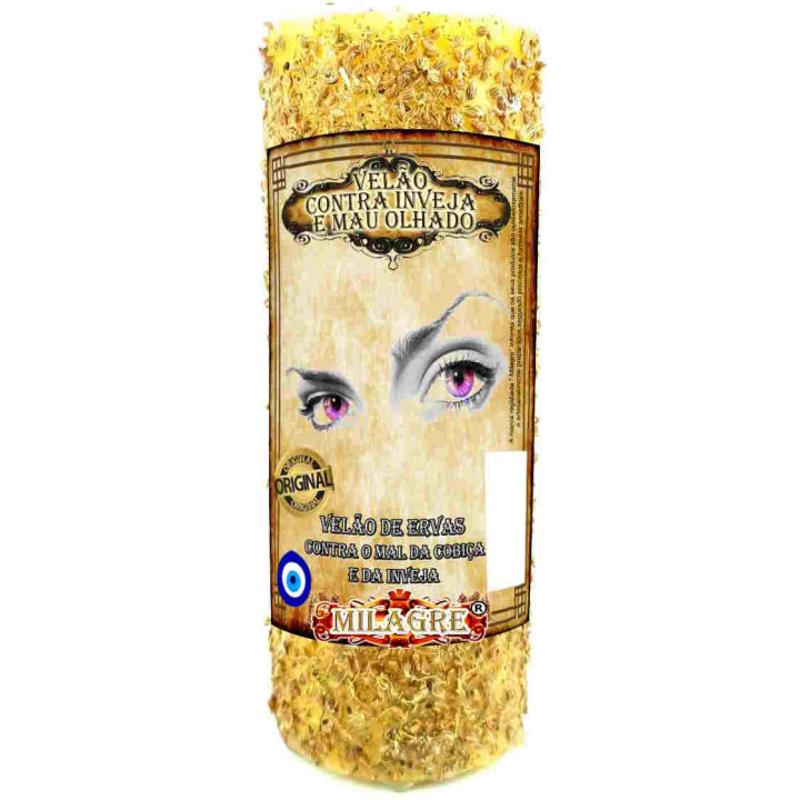 Velone Invidia e Malocchio - candela di erbe