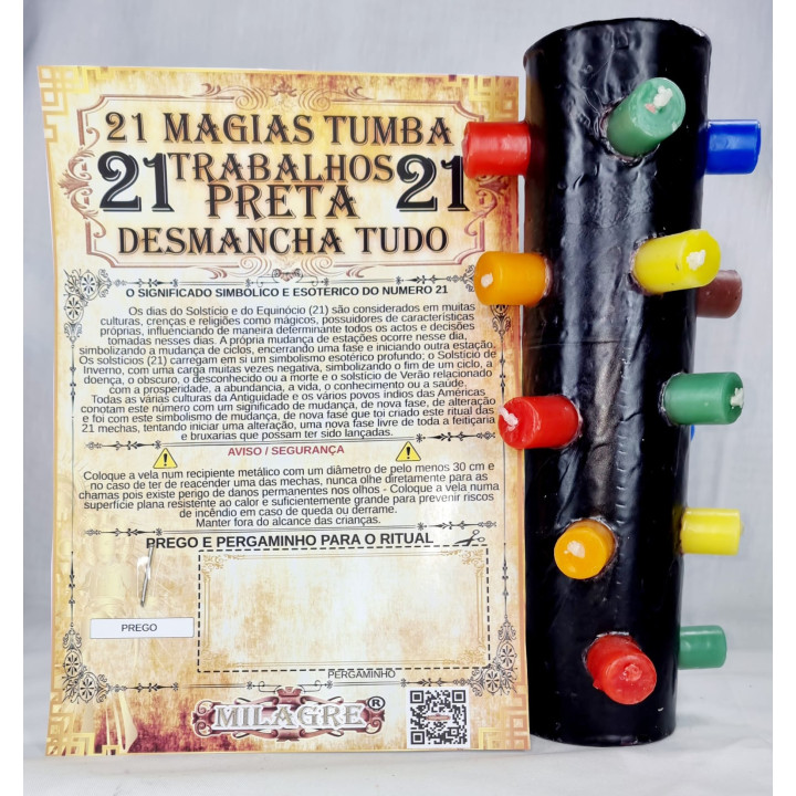 candela di 21 magie nera – candela scioglie tutto