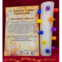 velone di 21 magie bianco – scarico completo - candela