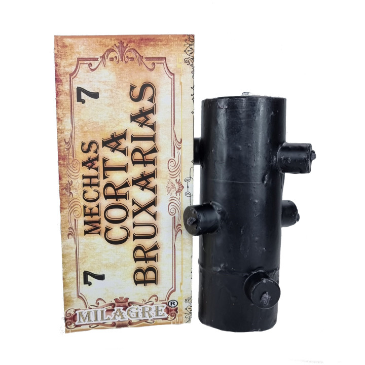 velone 7 fiamme nero – scioglie tutto - candela