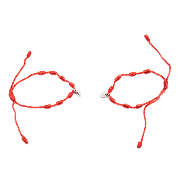 Armband 7 Knoten - Herz "Magnet" 2 Einheiten