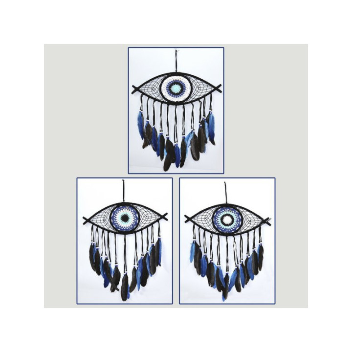 Caçador de Sonhos Macramê - Olho Turco