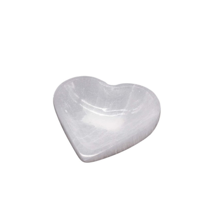 Coppa di selenite - Cuore 14cm