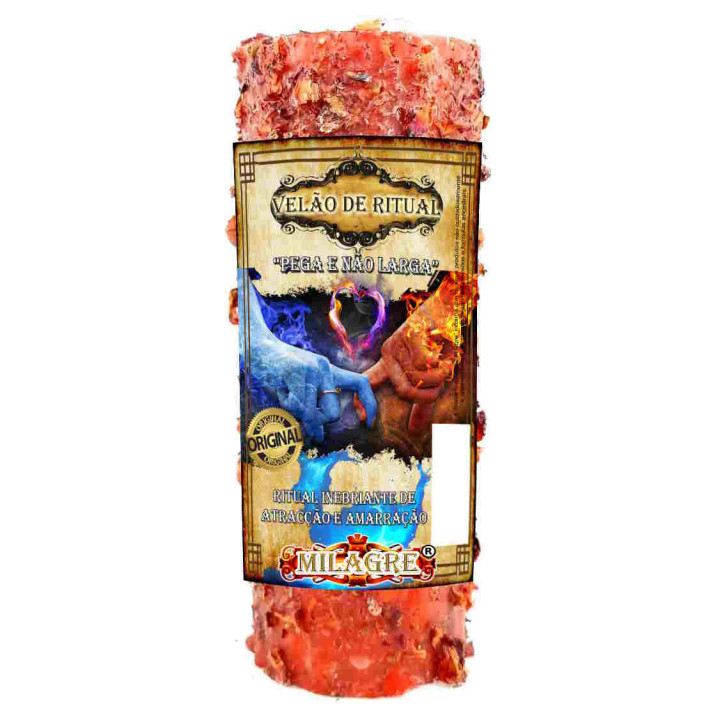 Velão "Pega e não larga" - vela de ervas