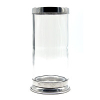 7 Day Candle Holder | Aluminum & Glass Support