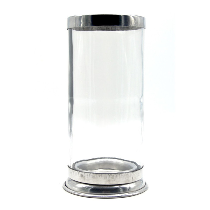 7 Day Candle Holder | Aluminum & Glass Support