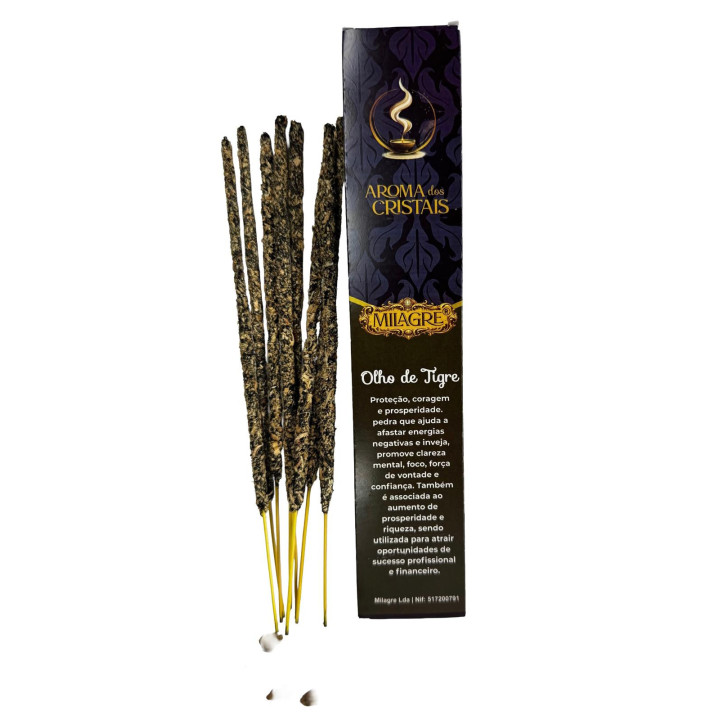 Incenso Orgânico Olho de Tigre | Proteção e Equilíbrio