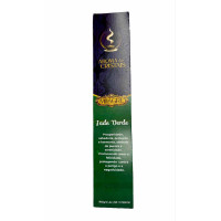 Encens Organique Jade Verte avec Cristaux Naturels | Prospérité et Harmonie