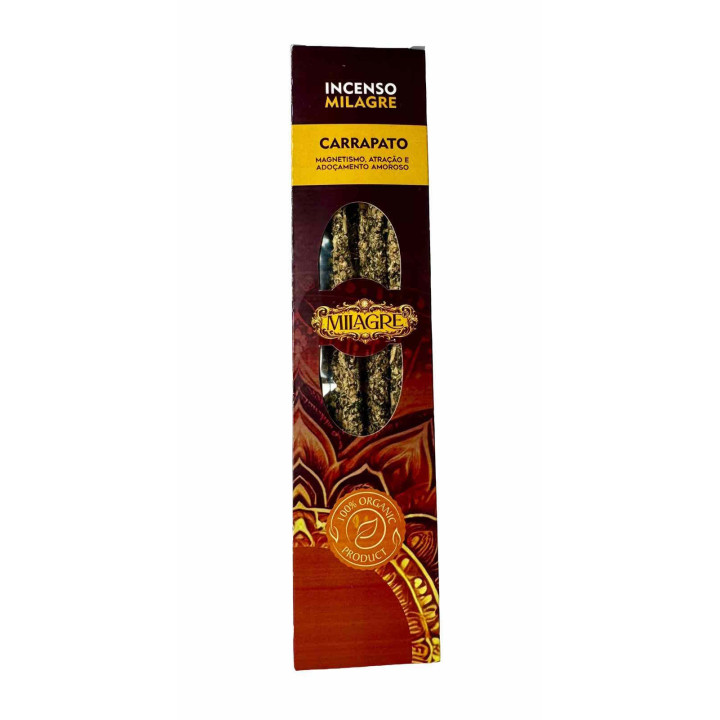 Incenso Organico Zecca Milagre 20g | Magnetismo e Attrazione Amorosa
