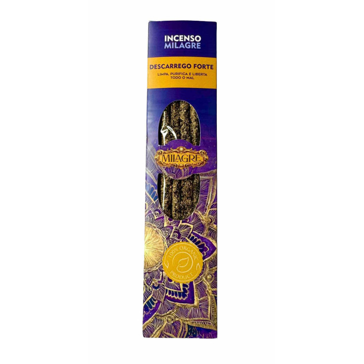 Encens Organique Décharge Forte Milagre 20g | Purification et Protection Spirituelle