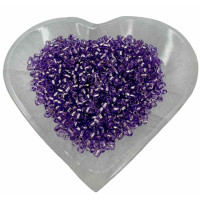 Perline Viola Traslucide 220g | Interno Argentato per Lavori Spirituali