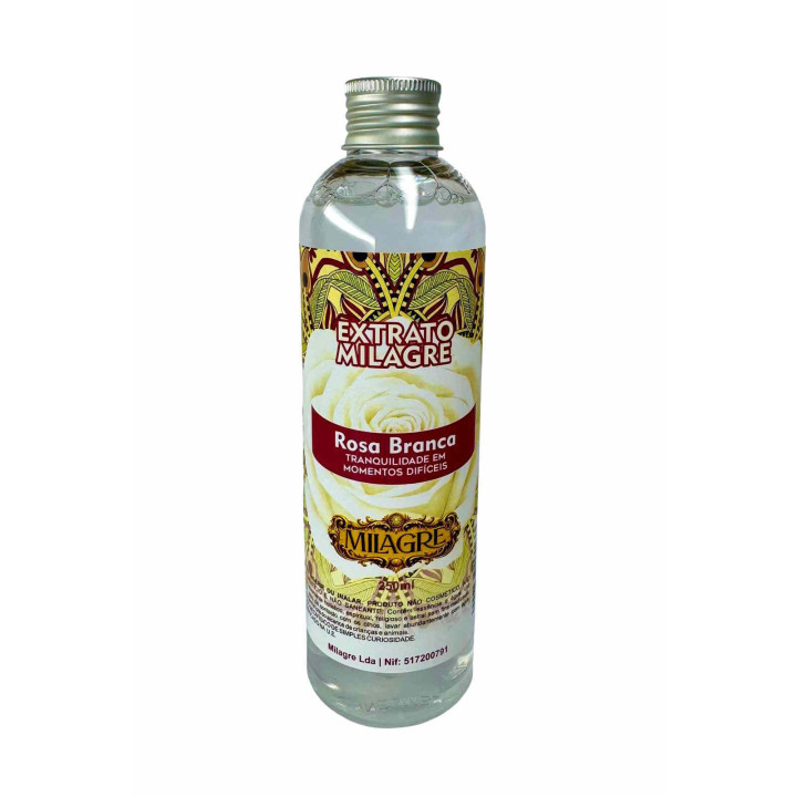Milagre Weißes Rosenbad 250ml – Frieden, Ruhe und Gleichgewicht