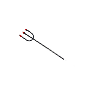 Tridente de Pomba Gira 30cm | Proteção Espiritual e Ritual Esotérico