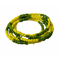 Guia de Missangão Amarelo e Verde 45 cm | Milagre
