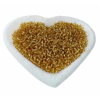 Missangas Douradas Translúcidas – 220 g | Milagre