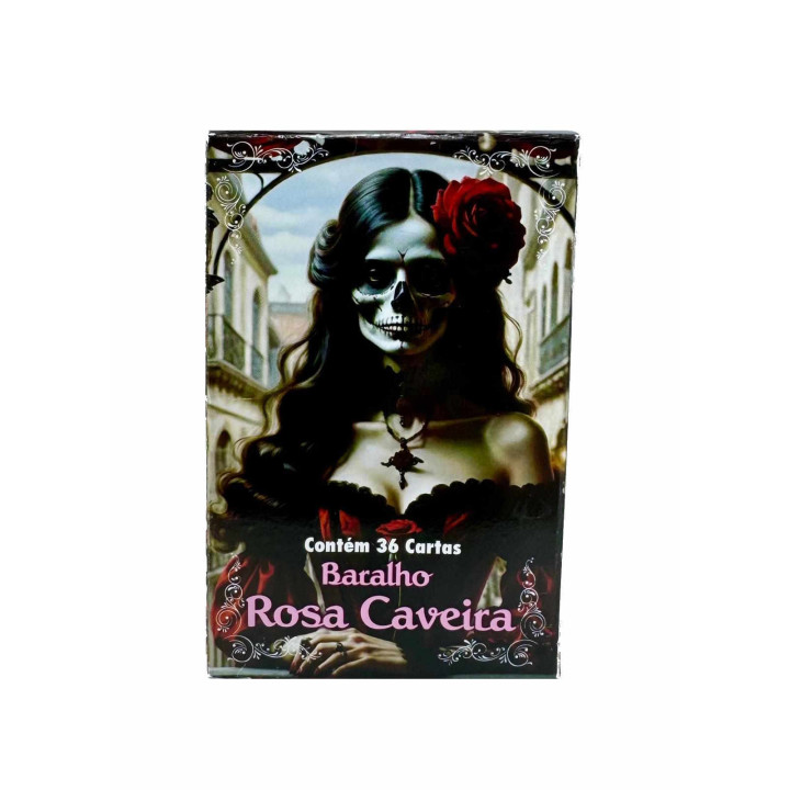 Baralho Rosa Caveira – 36 Cartas e Manual | Milagre