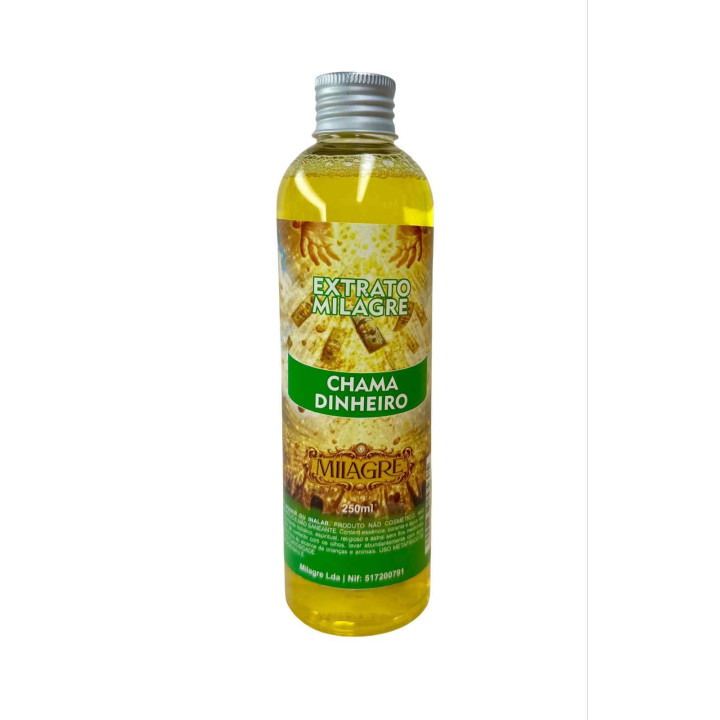 Banho Chama Dinheiro 250ml – Prosperidade | Milagre